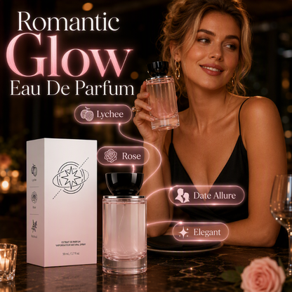🌸 50% OFF! ✨ Romantic Glow Eau De Parfum – Juicy Lychee, Velvet Rose & Warm Cocoa Flower – Elegant Date-Night Fragrance with Soft Lingering Trail 💝