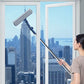 ✨ 50% OFF! ✨ Window Cleaning Squeegee for High-Rise Windows – Dual-Sided Sponge & Scraper, Adjustable Pressure & Fiber Sponge Deep Clean – Streak-Free Glass Without Stepping Outside 🧽