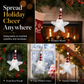 🎄 50% OFF! ✨ Sequin Santa & Star Ornaments – Shimmering Sequined Finish, Radiant Light-Reflecting Embroidery & Lightweight 17g Design – Festive Tree & Home Décor 🎅