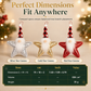 🎄 50% OFF! ✨ Sequin Santa & Star Ornaments – Shimmering Sequined Finish, Radiant Light-Reflecting Embroidery & Lightweight 17g Design – Festive Tree & Home Décor 🎅