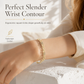✨ 50% OFF! ✨ Gold Rhinestone Heart & Square Hollow Chain Bracelet – Hand-Set Rhinestone Hearts, Polished Gold Clasp & Lightweight Geometric Links – Parisian Elegance for Every Outfit 💛