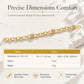 ✨ 50% OFF! ✨ Gold Rhinestone Heart & Square Hollow Chain Bracelet – Hand-Set Rhinestone Hearts, Polished Gold Clasp & Lightweight Geometric Links – Parisian Elegance for Every Outfit 💛