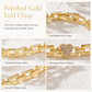 ✨ 50% OFF! ✨ Gold Rhinestone Heart & Square Hollow Chain Bracelet – Hand-Set Rhinestone Hearts, Polished Gold Clasp & Lightweight Geometric Links – Parisian Elegance for Every Outfit 💛