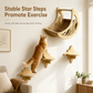 🐱 50% OFF! ✨ Wall-Mounted Wooden Cat Climbing Frame Set – 3 Jumping Steps, Moon Hammock & Sisal Mat, Premium Solid Wood – Space-Saving Vertical Playground for Active Pets 🪵