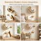 🐱 50% OFF! ✨ Wall-Mounted Wooden Cat Climbing Frame Set – 3 Jumping Steps, Moon Hammock & Sisal Mat, Premium Solid Wood – Space-Saving Vertical Playground for Active Pets 🪵