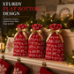 🎄 50% OFF! ✨ Christmas Drawstring Gift Bags with Ribbon – Pull & Tie Instant Closure, Sturdy Flat Bottom & Durable PEVA Material – 50Pcs Festive Packaging for Holiday Gifts 🎁
