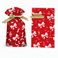 🎄 50% OFF! ✨ Christmas Drawstring Gift Bags with Ribbon – Pull & Tie Instant Closure, Sturdy Flat Bottom & Durable PEVA Material – 50Pcs Festive Packaging for Holiday Gifts 🎁