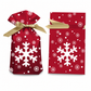 🎄 50% OFF! ✨ Christmas Drawstring Gift Bags with Ribbon – Pull & Tie Instant Closure, Sturdy Flat Bottom & Durable PEVA Material – 50Pcs Festive Packaging for Holiday Gifts 🎁