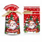 🎄 50% OFF! ✨ Christmas Drawstring Gift Bags with Ribbon – Pull & Tie Instant Closure, Sturdy Flat Bottom & Durable PEVA Material – 50Pcs Festive Packaging for Holiday Gifts 🎁