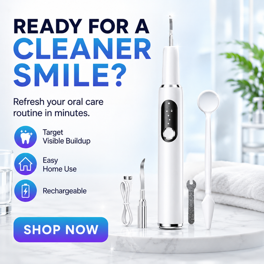 🦷 50% OFF! ✨ Portable Ultrasonic Teeth Cleaner & Tartar Remover – 5 Smart Modes, Intelligent Gum Protection & Antibacterial Purple Light – Professional Dental Care at Home 🪥