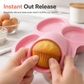 🧁 50% OFF! ✨ 3-Cavity 4-Inch Silicone Cake Mold – Instant Out Release, Heat-Resistant Flexible Design & One-Piece Durable Build – Perfect for Rainbow Cake, Pizza & Air Fryer Baking 🍕