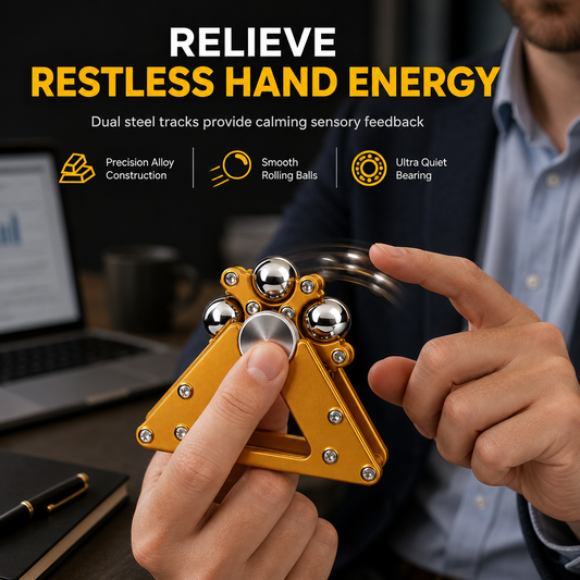🌀 50% OFF! ✨ Metal Fidget Spinner with Rolling Ball Track – Whisper-Quiet Centrifugal Spin, Precision CNC Alloy & Tactile Rolling Balls – Pocket-Sized Stress Relief Anytime, Anywhere 🎯