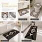 🛁 50% OFF! ✨ 4-Piece Faux Cashmere Bathroom Rug Set – Ultra-Soft Plush Underfoot, Overlock Stitched Anti-Shedding & Secure Grip – Rectangular Mat, U-Shaped Toilet Mat, Lid Cover & Runner 🧼