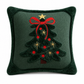 🌸 BUY 1 GET 1 FREE! ✨ Embroidered Christmas Tree Throw Pillow Cover 45×45cm – Multi-Layer Festive Embroidery, Velvet Plush Border & Hidden Zipper – Cozy Holiday Charm for Sofa & Bed 🎄