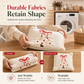 🌸 BUY 1 GET 1 FREE! ✨ Embroidered Christmas Tree Throw Pillow Cover 45×45cm – Multi-Layer Festive Embroidery, Velvet Plush Border & Hidden Zipper – Cozy Holiday Charm for Sofa & Bed 🎄