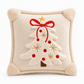 🌸 BUY 1 GET 1 FREE! ✨ Embroidered Christmas Tree Throw Pillow Cover 45×45cm – Multi-Layer Festive Embroidery, Velvet Plush Border & Hidden Zipper – Cozy Holiday Charm for Sofa & Bed 🎄