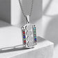 🛡️ 50% OFF! ✨ Men's Protective Pendant – Bold Stainless Steel Design, Vintage Religious Detailing & Colorful Stone Accents – Streetwear Edge with Everyday Confidence 🔱