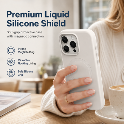 📱 50% OFF! ✨ Liquid Silicone Magnetic Charging Phone Case – Strong Magnetic Alignment, Shockproof Full Coverage & Scratch-Free Inner Flocking – Featherweight 40g Protective Style 🧲