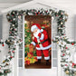🎄 50% OFF! ✨ Christmas Door Cover for Instant Holiday Decor – Vibrant Santa & Snowman Designs, Fade-Resistant Premium Polyester & Easy Hang – Festive Cheer for Doors, Walls & Backdrops 🎅