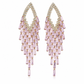 ✨ 50% OFF! 💎 Rhombus Cubic Zirconia Tassel Drop Earrings – Hypoallergenic S925 Sterling Silver Posts, Brilliant Crystal Fringes & Elegant Statement Design – Luxurious Shimmer for Every Occasion 🎀