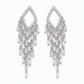 ✨ 50% OFF! 💎 Rhombus Cubic Zirconia Tassel Drop Earrings – Hypoallergenic S925 Sterling Silver Posts, Brilliant Crystal Fringes & Elegant Statement Design – Luxurious Shimmer for Every Occasion 🎀