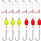 🎣 Pre-Tied Surf Fishing Rigs: High-Buoyancy Floats, Forged Circle Hooks, 90lb Leader, Ready to Use
