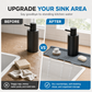 💧 50% OFF! ✨ Food Grade Silicone Faucet Splash Guard Mat – Cuttable & Thickened Sloped Draining Pad – No More Splash or Wet Countertops 🚰