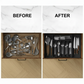 🍴 50% OFF! ✨ Extendable Kitchen Cutlery Storage Organizer – Adjustable 13-22.4" Width, Multi-Compartment Design & Durable Food-Grade PP – Maximize Drawer Space Effortlessly 🗄️
