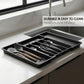🍴 50% OFF! ✨ Extendable Kitchen Cutlery Storage Organizer – Adjustable 13-22.4" Width, Multi-Compartment Design & Durable Food-Grade PP – Maximize Drawer Space Effortlessly 🗄️