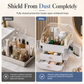 💄 50% OFF! ✨ Large Capacity Dustproof Makeup Organizer – Smooth Two-Way Opening Dome, Multi-Tier Moisture-Proof Drawers & Sturdy ABS – Keep Cosmetics Clean on Any Vanity 🧴