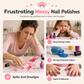 💅 50% OFF! ✨ Kids Handmade Press-On Nails Set – 144 Pieces Almond Shape Cartoon False Nail Tips, Safe Peel-and-Stick Adhesive & Durable Flexible ABS – Salon-Grade Fun for Little Hands 🎀