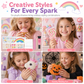 💅 50% OFF! ✨ Kids Handmade Press-On Nails Set – 144 Pieces Almond Shape Cartoon False Nail Tips, Safe Peel-and-Stick Adhesive & Durable Flexible ABS – Salon-Grade Fun for Little Hands 🎀