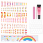 💅 50% OFF! ✨ Kids Handmade Press-On Nails Set – 144 Pieces Almond Shape Cartoon False Nail Tips, Safe Peel-and-Stick Adhesive & Durable Flexible ABS – Salon-Grade Fun for Little Hands 🎀