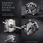 🖤 50% OFF! ✨ Gothic Vine Stud Earrings – Hypoallergenic S925 Sterling Silver, Mysterious Black Cubic Zirconia & Exquisite Vintage Engraving – Lightweight Dark Elegance for Daily Wear 🎀