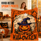 🎃 50% OFF! ✨ Retro Halloween Skull Flannel Throw – Plush Warm Velvety Softness, Vivid Spooky Digital Print & Double-Stitched Durable Edge – Cozy Warmth for Home & Naps 🛋️