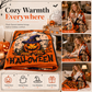 🎃 50% OFF! ✨ Retro Halloween Skull Flannel Throw – Plush Warm Velvety Softness, Vivid Spooky Digital Print & Double-Stitched Durable Edge – Cozy Warmth for Home & Naps 🛋️