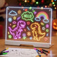 ✨ 50% OFF! 🔋 Rechargeable LED Acrylic Message Board – 30×20cm Glowing Drawing Pad, 7 Fluorescent Pens & Easy Wipe Clean – Ignite Creative Doodle Fun for Kids 🎨