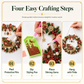 🎄 50% OFF! ✨ DIY Christmas Diamond Art Kit – 25×25cm Sparkling Rhinestone Wall Art, Precision Stylus & Pre-Drilled Hanging Loop – Festive Craft for Mantels & Doors 💎