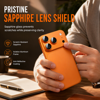 📱 50% OFF! ✨ Integrated Metal Armor Lens Protector – Sapphire Glass Shield, CD-Texture Finish & Anti-Reflective Coating – Keep iPhone Camera Lenses Scratch-Free & Crystal Clear 📸