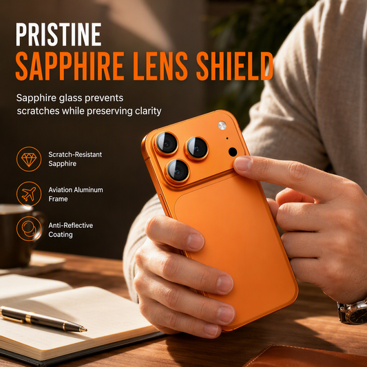 📱 50% OFF! ✨ Integrated Metal Armor Lens Protector – Sapphire Glass Shield, CD-Texture Finish & Anti-Reflective Coating – Keep iPhone Camera Lenses Scratch-Free & Crystal Clear 📸