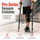 🩼 50% OFF! ✨ Folding Forearm Crutches – Shock-Absorbing Spring System, Reinforced Aluminum Shaft & Slip-Resistant Rubber Feet – Comfortable Mobility Aid for Fracture Rehabilitation 🦵