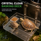 ☀️ 50% OFF! ✨ Hanging Turtle Basking Platform – Clear Acrylic Non-Slip Ramp, Built-In Feeding Trough & Adjustable Mount – Multi-Zone Resting Deck for Healthy Shell Growth 🐢