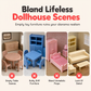 🏠 50% OFF! ✨ Miniature Folding Table & Chair Toy Set – Retro Wood-Grain Scale Models, Realistic Simulated Play Food & Space-Saving Foldable Design – Perfect Dollhouse Pretend Play for Kids 🍽️