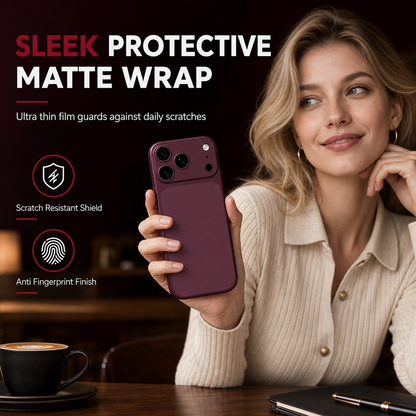 📱 50% OFF! ✨ Ultra-Thin Matte Phone Back Skin Sticker – Full Wrap Anti-Scratch & Anti-Fingerprint Protective Decal Film 🛡️
