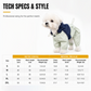 🐕 Water-Resistant Full-Coverage Dog Raincoat – 4-Leg Design Covers Belly & Legs, Sporty Color-Block Style with Elastic Cuffs & Utility Pocket – Lightweight Wind-Blocking Outdoor Walk Essential (S-2XL, 3 Colors) 🌧️