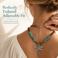 💎 50% OFF! ✨ Vintage Bohemian Suede Layering Necklace – Handcrafted Soft Suede Choker with Faux Turquoise & Antique Charms – Dragonfly or Waterdrop Pendant for Effortless Everyday Style 🦋