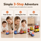 🚗 50% OFF! ✨ 4-Piece Magnetic Electric Toy Car Set – Crawling Motor with Sound & Lights, Magnetic Bumpers Connect Trains & Nesting Slots Build Balance – Safe Rounded Edges for Babies & Toddlers 🧸