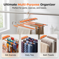 👖 50% OFF! ✨ Multi-Layer Space-Saving Pants Hanger – Holds 6 Pairs Vertically, Premium Anti-Slip Coating & Heavy-Duty Stainless Steel – Dual Hanging Modes Save Up to 80% Closet Space 🧺