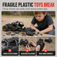 🚚 50% OFF! ✨ Oversized Remote Control Missile Launcher Toy Truck – Heavy-Duty Alloy Cab, 12 Soft Missiles & High-Traction Rubber Tires – Conquer Rugged Outdoor Terrain with Tilting Launcher Action 🎯