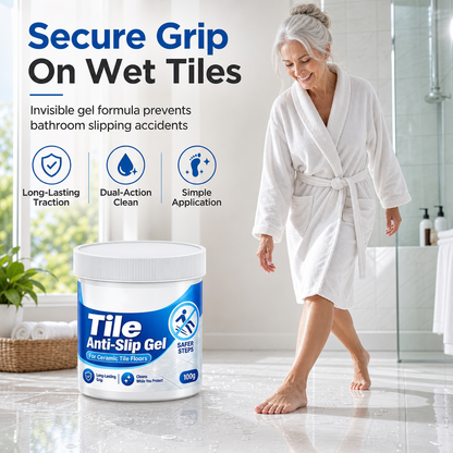 🛁 50% OFF! ✨ Tile Anti-Slip Gel – Micro-Friction Formula, Long-Lasting Grip & Clear Safety Difference – Secure Bathroom & Kitchen Floors Against Slippery Falls 🚿